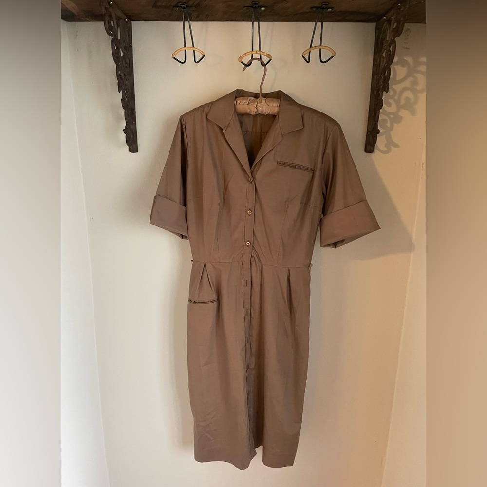 Vintage late 50s/early 60s Lady Manhattan Shirt Dress